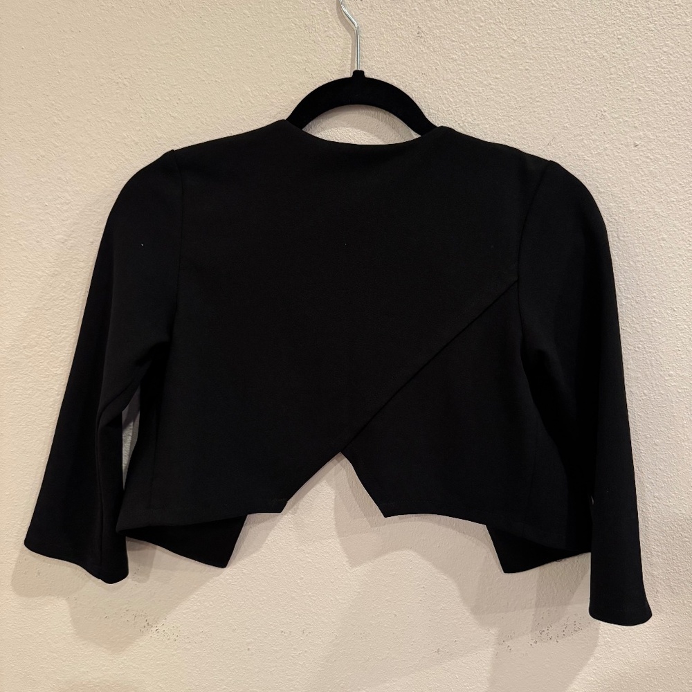 Sally Miller Couture Black Cropped Jacket Size L